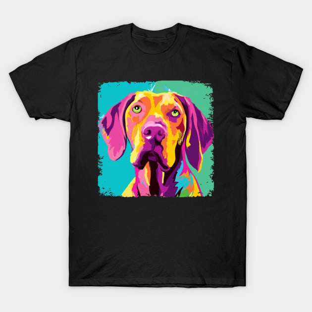 Vizsla Pop Art - Dog Lover Gifts T-Shirt by PawPopArt